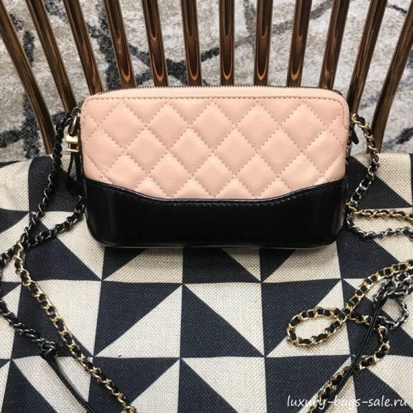 Chanel Gabrielle Clutch on Chain/Mini Bag A94505 Pink/Black 2019 Collection