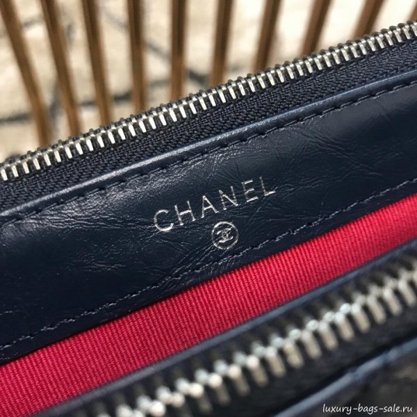 Chanel Gabrielle Clutch on Chain/Mini Bag A94505 Dark Blue/Black 2019 Collection