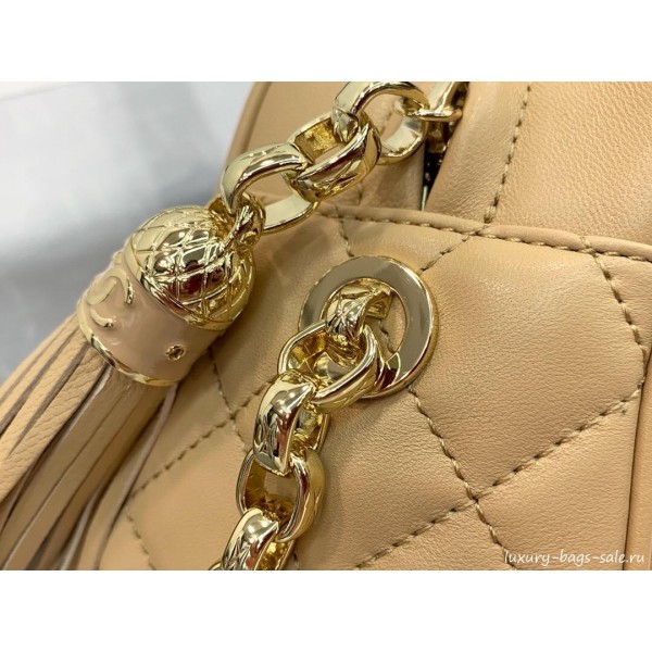 Chanel Lambskin Tassel Camera Case AS0001 Light Beige 2019 Collection