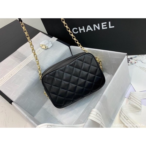 Chanel Lambskin Tassel Camera Case AS0001 Black 2019 Collection