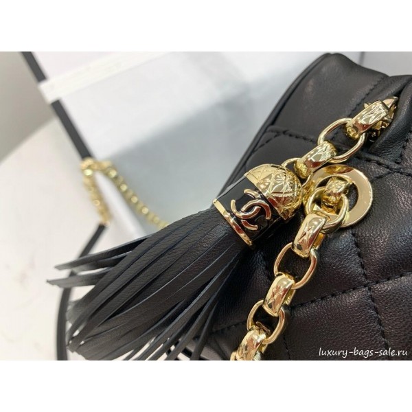 Chanel Lambskin Tassel Camera Case AS0001 Black 2019 Collection