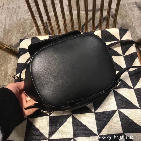 Chanel Lambskin Drawstring CC Flap Backpack Black 2019 Collection