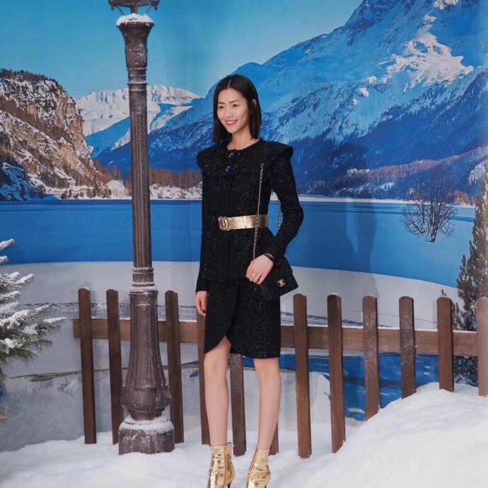 Chanel Flap Shoulder Bag Sheepskin Leather 77398 black 