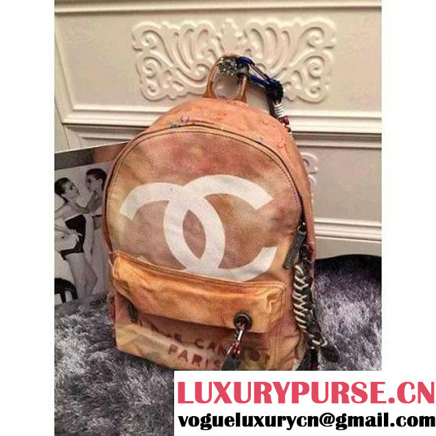 Chanel Yellow Graffiti Backpack (LZ-060204 )