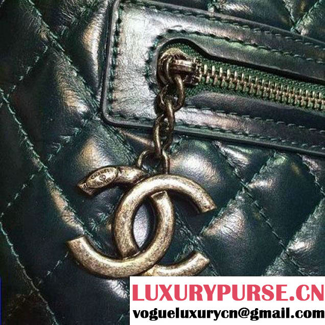 Chanel Calfskin Backpack in Deep Blue A92961 Paris-Salzburg 2014/15 (2a136-071326 )