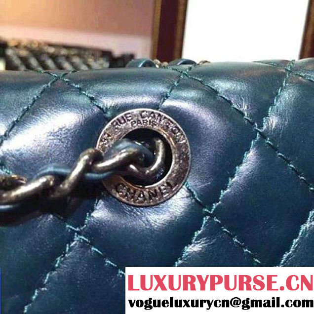 Chanel Calfskin Backpack in Deep Blue A92961 Paris-Salzburg 2014/15 (2a136-071326 )