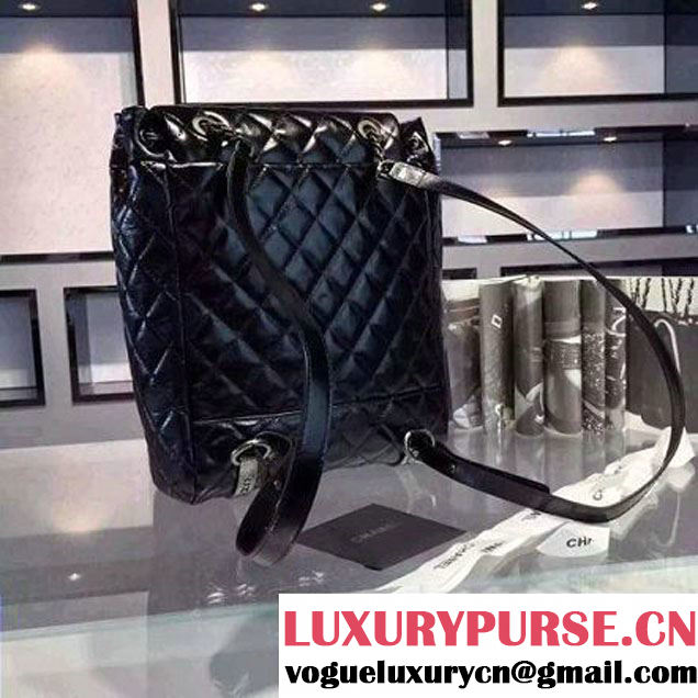 Chanel Large Calfskin Backpack in black A92961 Paris-Salzburg 2014/15 (2a136-071328 )