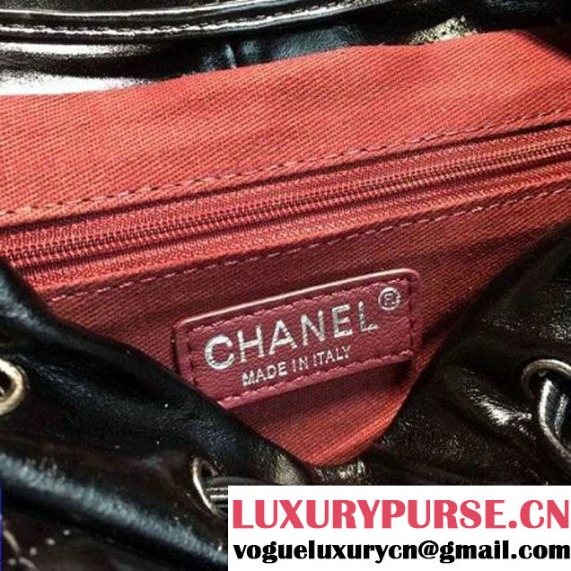 Chanel Large Calfskin Backpack in black A92961 Paris-Salzburg 2014/15 (2a136-071328 )