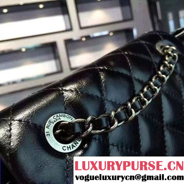 Chanel Large Calfskin Backpack in black A92961 Paris-Salzburg 2014/15 (2a136-071328 )