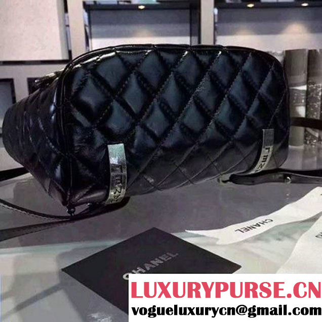 Chanel Large Calfskin Backpack in black A92961 Paris-Salzburg 2014/15 (2a136-071328 )