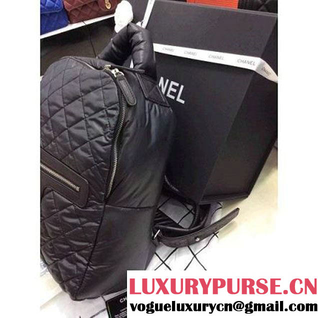 Chanel COCO Cocoon Backpack in Black Fall 2014 (2a058-072831 )
