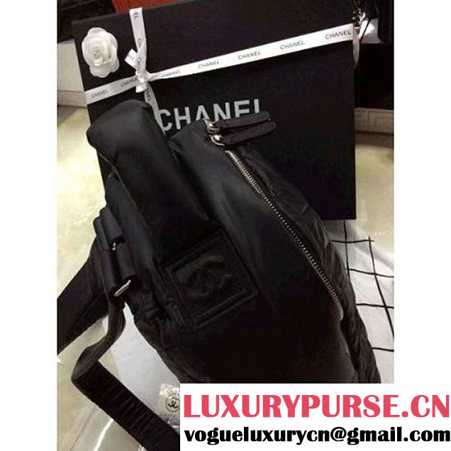 Chanel COCO Cocoon Backpack in Black Fall 2014 (2a058-072831 )