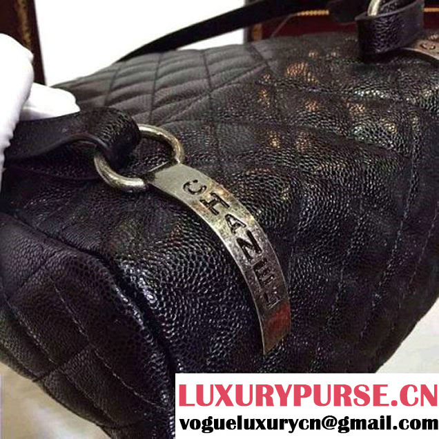 Chanel Large Caviar Calfskin Backpack in black A92961 Paris-Salzburg 2014/15 (2b041b-072832 )