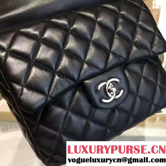 Chanel Black Calfskin Backpack Cruise 2016 (2a136-110907 )