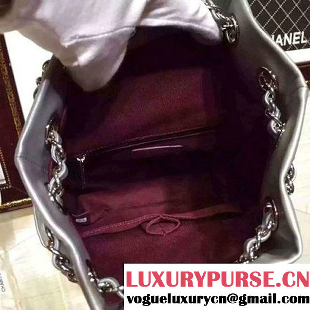 Chanel Silver Calfskin Backpack Cruise 2016 (HDD-110908 )