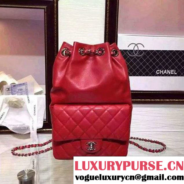 Chanel Red Calfskin Backpack Cruise 2016 (HDD-110909 )