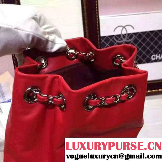 Chanel Red Calfskin Backpack Cruise 2016 (HDD-110909 )
