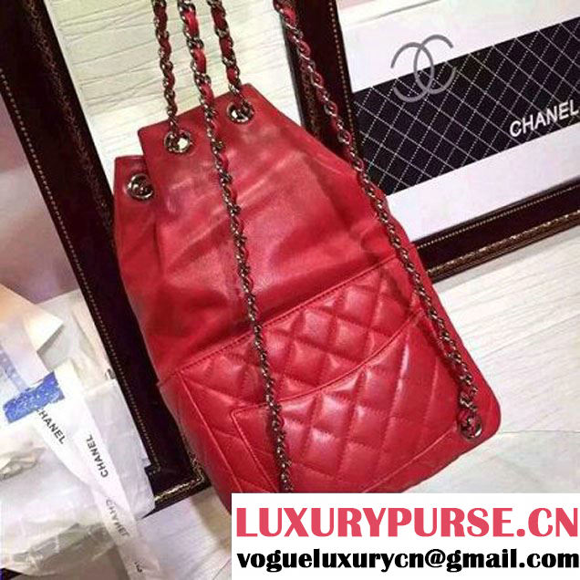 Chanel Red Calfskin Backpack Cruise 2016 (HDD-110909 )