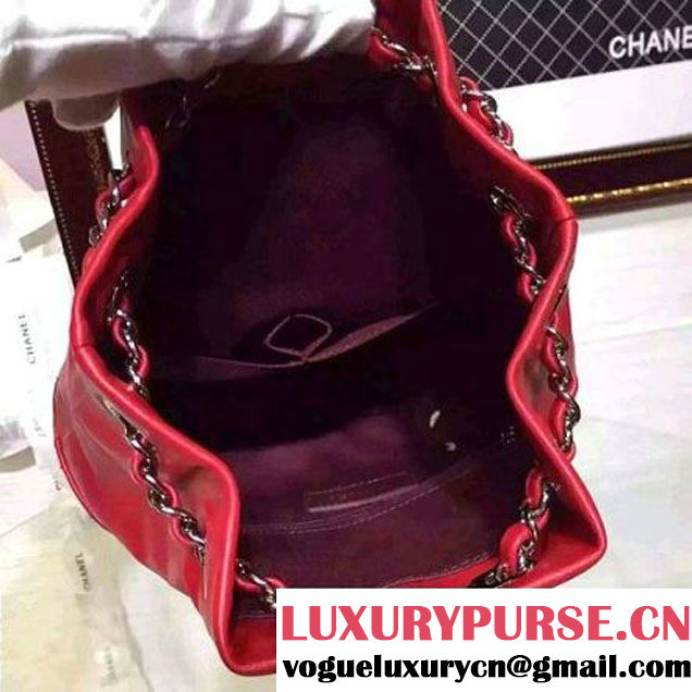 Chanel Red Calfskin Backpack Cruise 2016 (HDD-110909 )