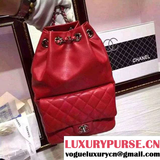 Chanel Red Calfskin Backpack Cruise 2016 (HDD-110909 )