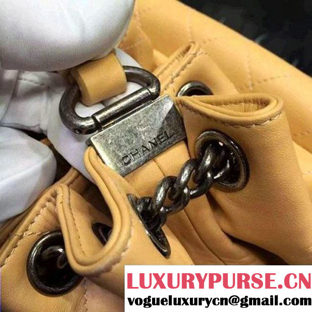 Chanel A93882 Small Apriot Calfskin Drawstring Handbag Pre-SS 2016 (YUN-6030305 )