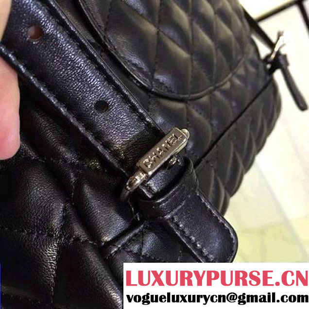 Chanel Large Lambskin Backpack In Black Pre-S/S 2016 (2A143-6030310 )
