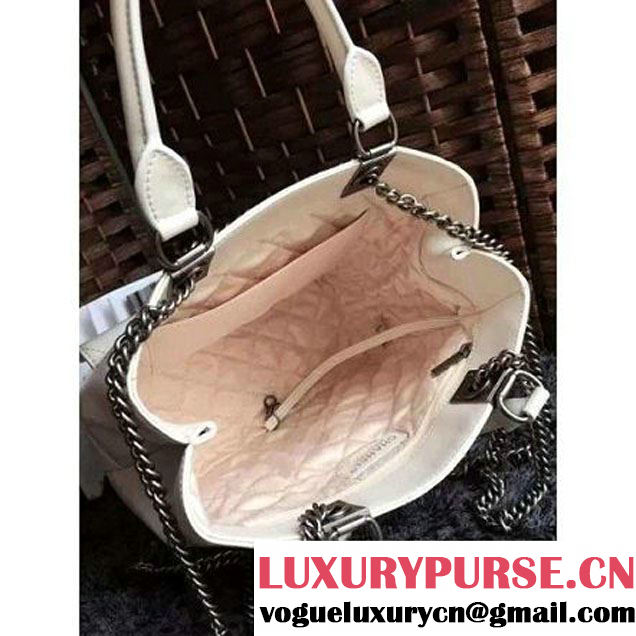 Chanel Smooth Calfskin Backpack White S/S 2016 (1A086-6061342 )