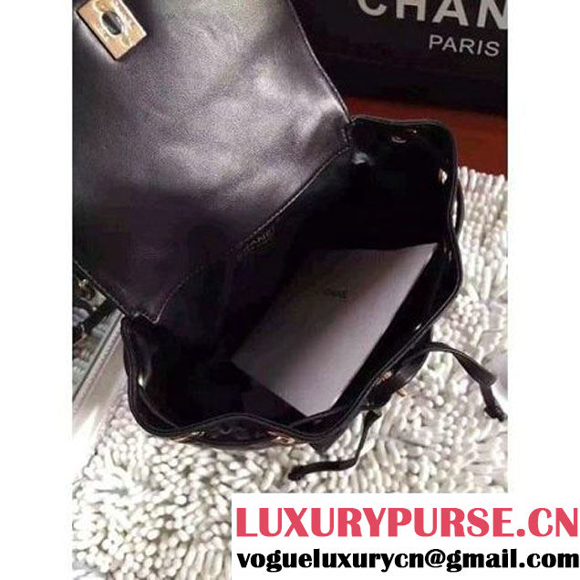 ChaneL Quilting Black Lambskin Mini Backpack  (1A145-6071507 )