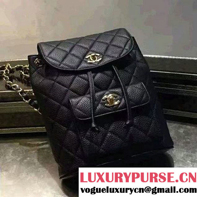 ChaneL Quilting Caviar Clafskin Mini Backpack Black (1B14-6080811 )