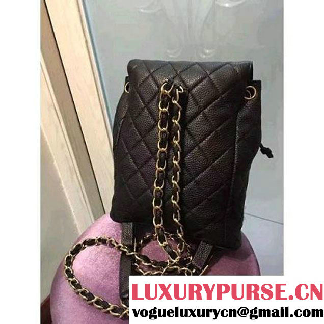 ChaneL Quilting Caviar Clafskin Mini Backpack Black (1B14-6080811 )