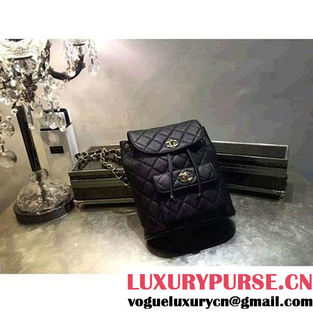 ChaneL Quilting Caviar Clafskin Mini Backpack Black (1B14-6080811 )