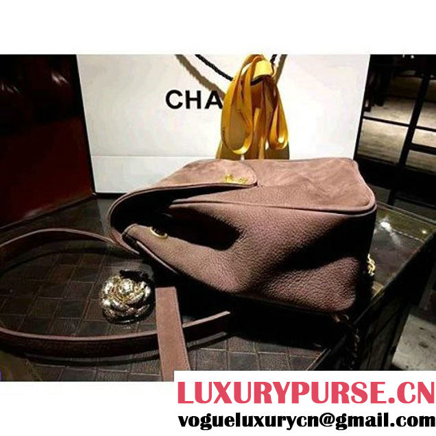 ChaneL Quilting Brwon Suede Leather Mini Backpack  (1B14-6080814 )