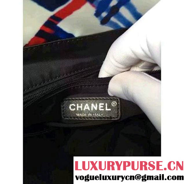 Chanel White/Blue/Red/Black Printed Nylon and Mesh Backpack Bag 2016 (KN-6091803 )