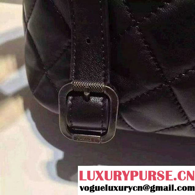 Chanel Urban Spirit Calfskin Small Backpack Bag A91121 Black F/W 2016 (1A145-6101417 )