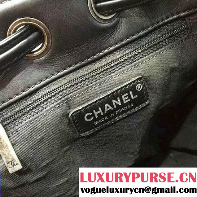 Chanel Tweed Backpack A98744 Black/Gray/White Fall Winter 2016 (KN-6102918 )