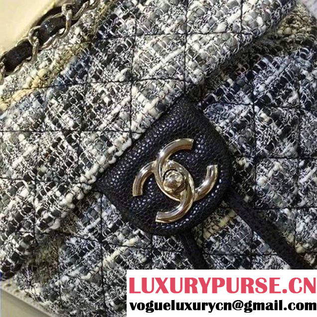 Chanel Caviar Calfskin & Tweed Small Backpack 91121 2016 (AV-6111722 )