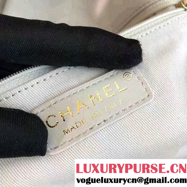 Chanel Crochet Braid Cayo Coco Backpack Bag A93681 White Cruise 2017 (KN-7020831 )
