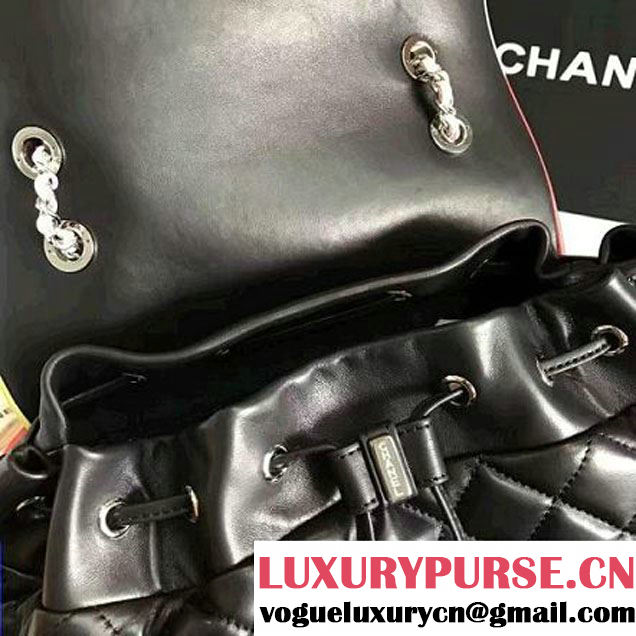 Chanel Black Multicolor Lambskin/Resin Large Backpack Cruise 2017 (KN-7020833 )