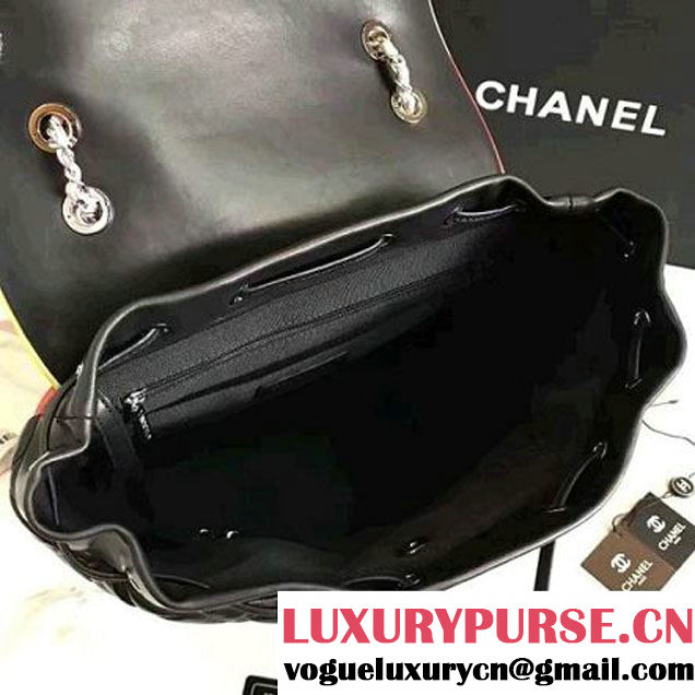 Chanel Black Multicolor Lambskin/Resin Large Backpack Cruise 2017 (KN-7020833 )