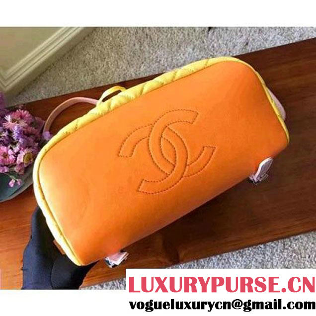 Chanel Yellow Multicolor Lambskin/Resin Backpack Cruise 2017 (KN-7030927 )