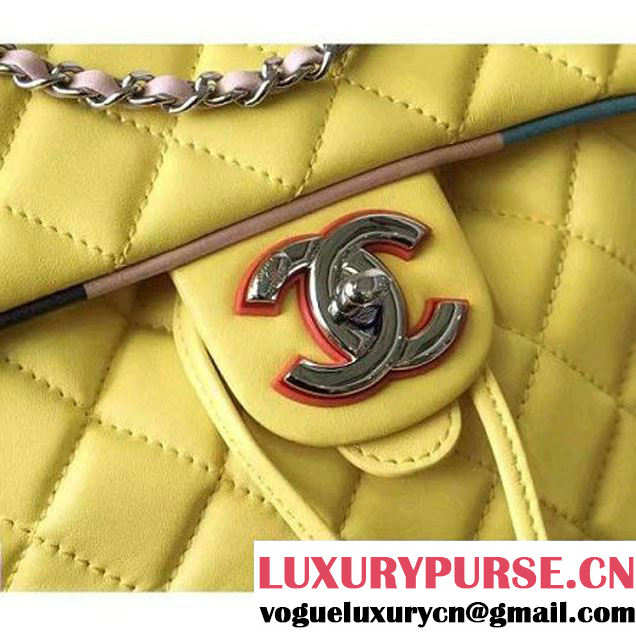 Chanel Yellow Multicolor Lambskin/Resin Backpack Cruise 2017 (KN-7030927 )