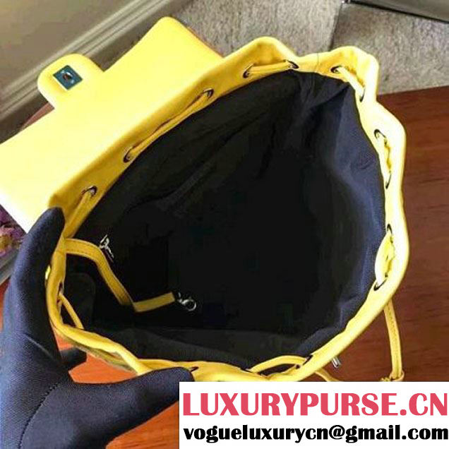 Chanel Yellow Multicolor Lambskin/Resin Backpack Cruise 2017 (KN-7030927 )