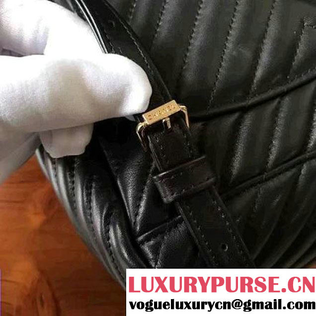 Chanel Chevron Calfskin Small Backpack Black 2017 (KN-7030928 )