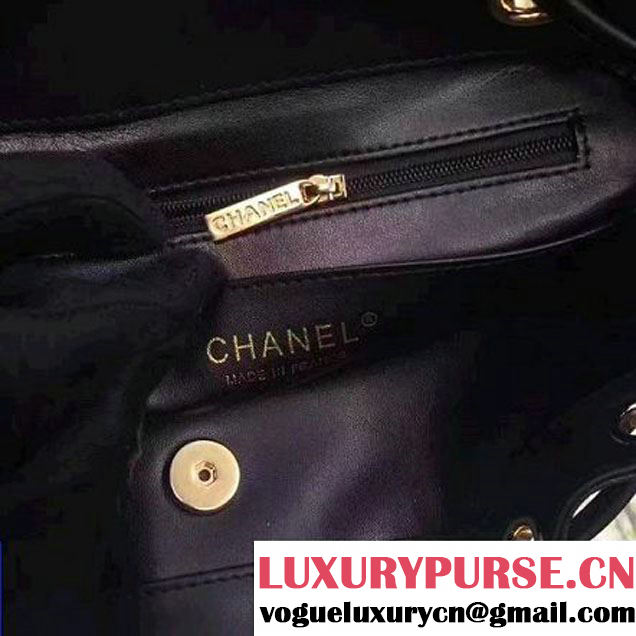 Chanel Grained Calfskin Business Affinity Backpack Bag A93748 Black 2017 (1A145-7032118 )