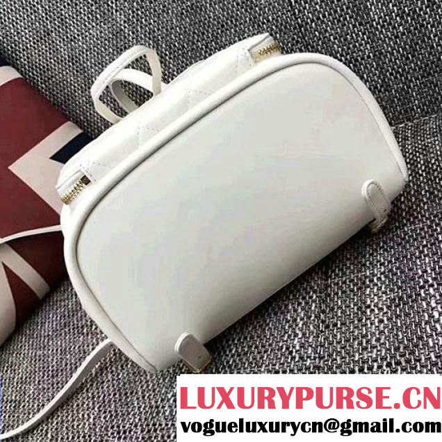 Chanel Grained Calfskin Business Affinity Backpack Bag A93748 White 2017 (1A145-7032119 )