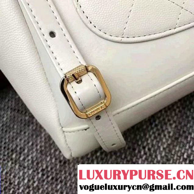 Chanel Grained Calfskin Business Affinity Backpack Bag A93748 White 2017 (1A145-7032119 )
