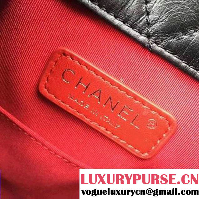 Chanel Gabrielle Backpack Bag A94485 Black 2017 (2A143-7041007 )