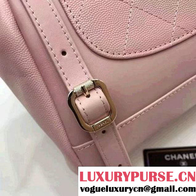 Chanel Grained Calfskin Business Affinity Backpack Bag A93748 Pink 2017 (1A145-7041013 )