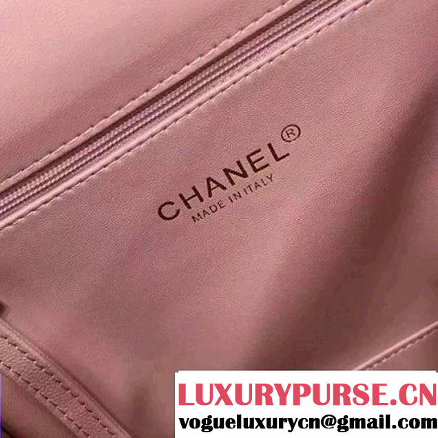 Chanel Grained Calfskin Business Affinity Backpack Bag A93748 Pink 2017 (1A145-7041013 )
