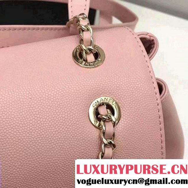 Chanel Grained Calfskin Business Affinity Backpack Bag A93748 Pink 2017 (1A145-7041013 )